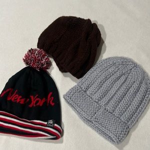 3-pack of  beanies used